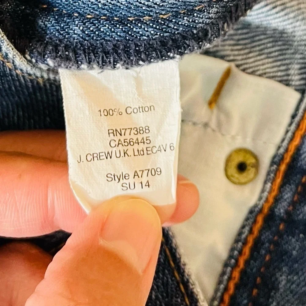 J. Crew Hi-Rise Jeans Men Size 30 Color Blue Pockets